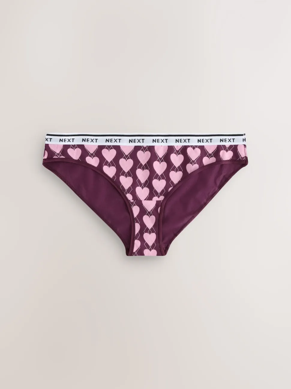 À carreaux Argyle bleu marine - Lot de 4 culottes à logo en coton