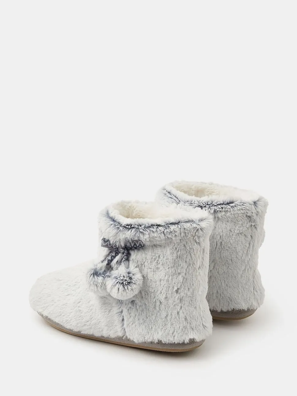 Accessorize Bottes Chaussons Très doux à Pompon