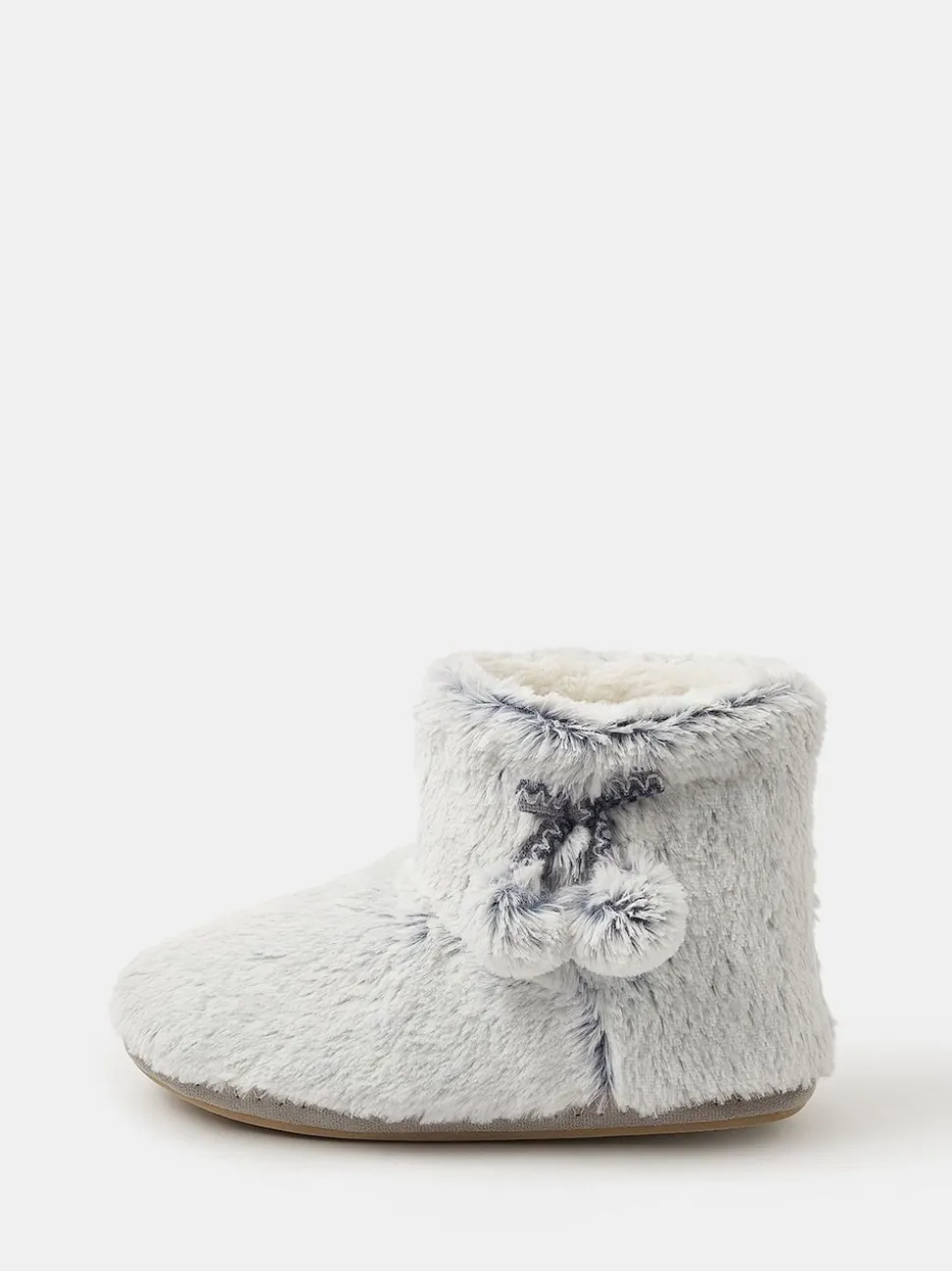 Accessorize Bottes Chaussons Très doux à Pompon