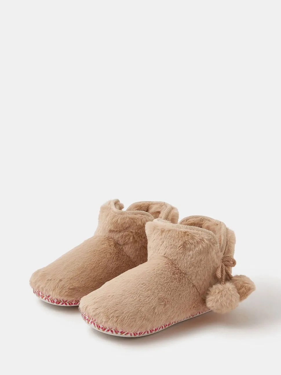 Accessorize bottes chaussons tressées duveteuses