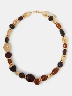 Accessorize Collier épais de perles en résine