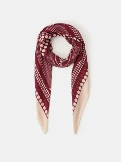 Accessorize grand foulard en satin Cœur à pois