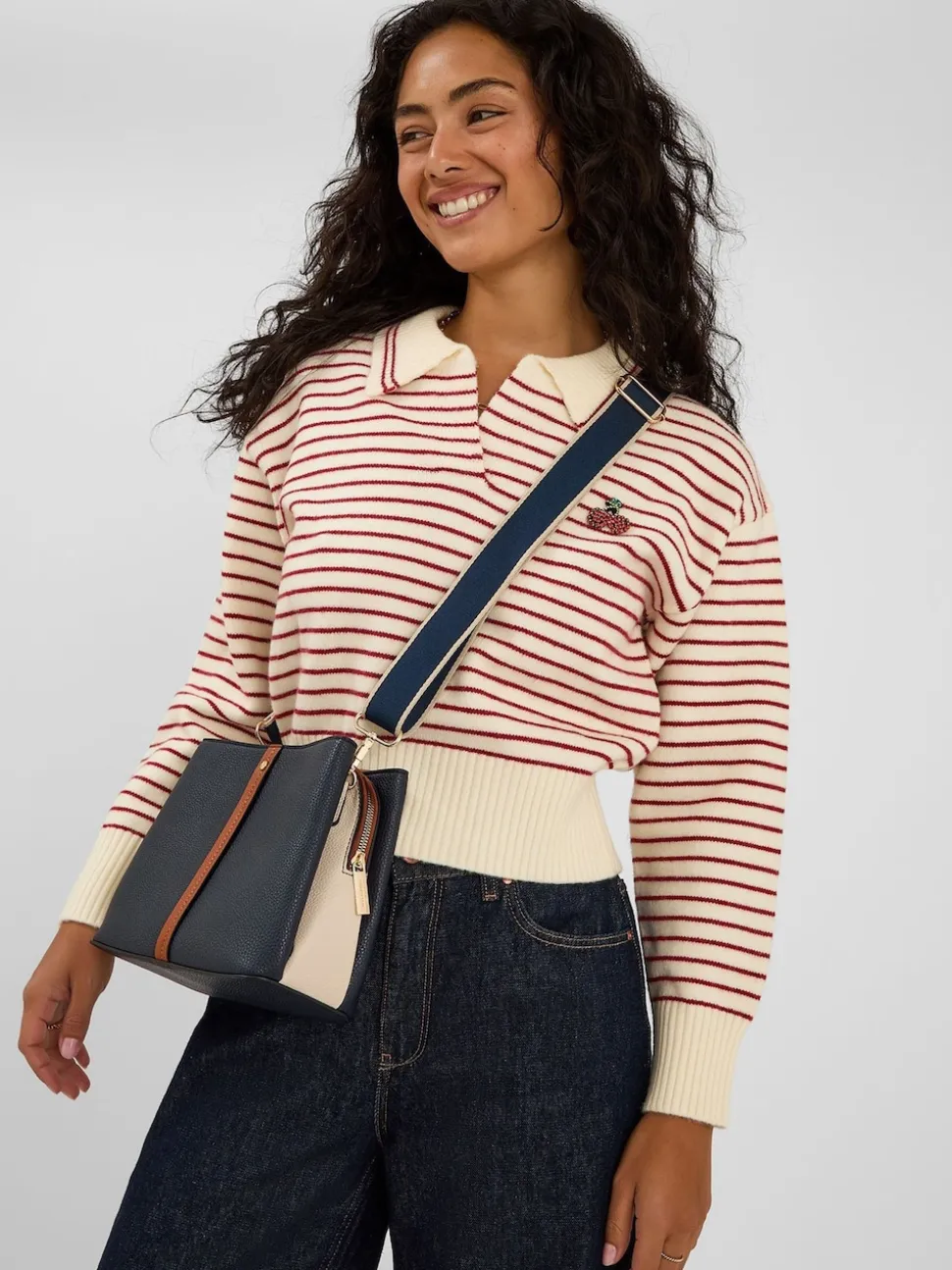 Accessorize sac à bandoulière à triple compartiment
