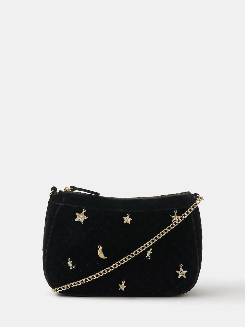 Accessorize sac en velours à breloque Celestial