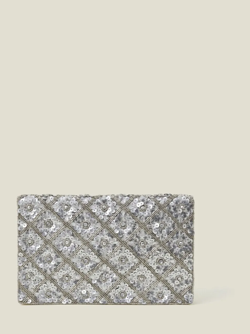 Accessorize Tianna métallisé Sac à pochette avec ornements
