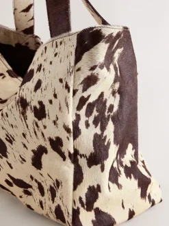 animal - Sac shopping oversize sans coutures en peau de vache
