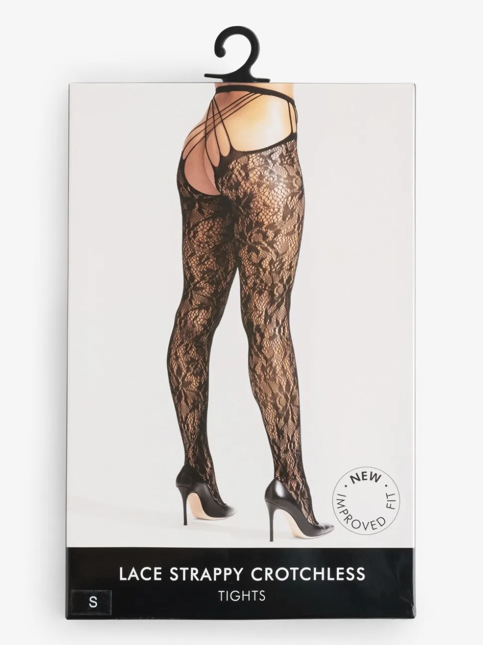 Ann Summers Lace Strappy Crotchless Tights