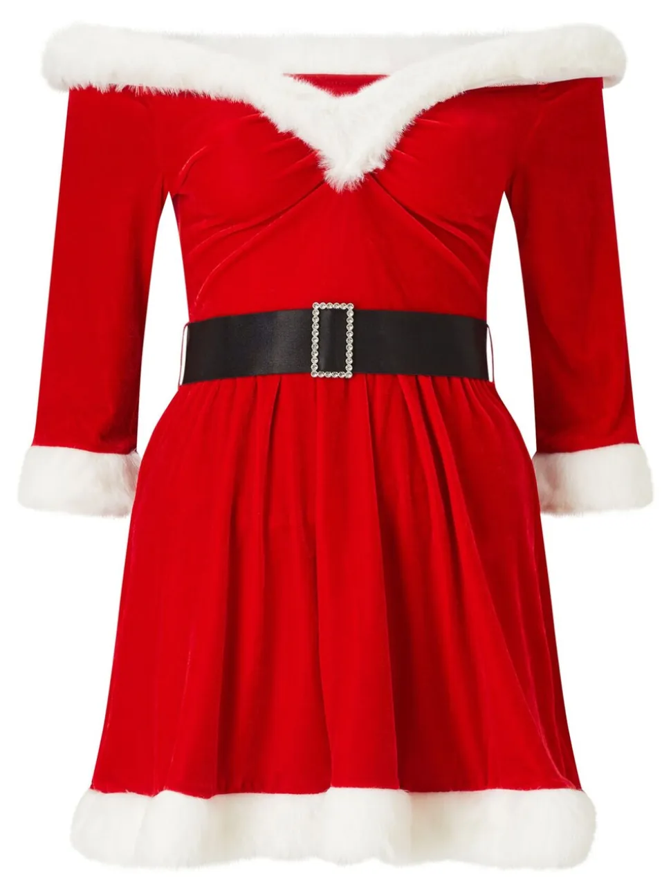 Ann Summers Noël Bardot Robe de velours sexy pour le Père Noël