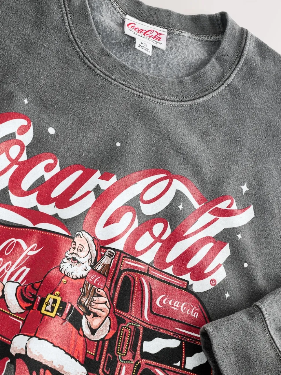 anthracite Gris Coca Cola - Sweat de Noël