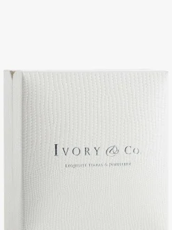 Argent - Ivory & Co boucles d’oreilles Islington Crystal Cluster