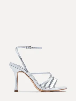 Argent - Linzi Sandales à talons à lanières Scarlett avec sangle de cheville