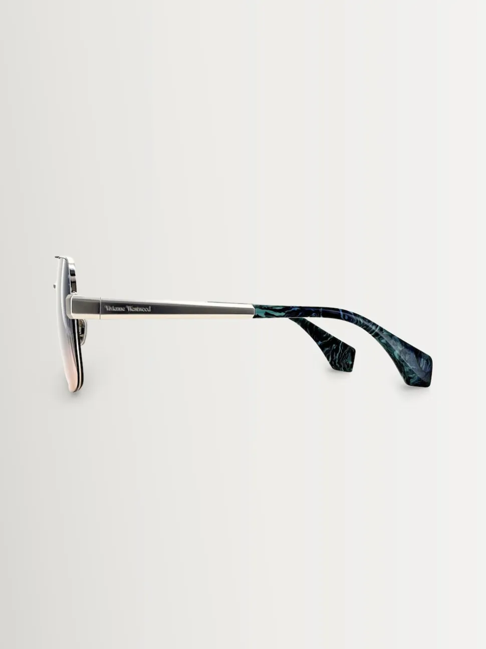 Argent - Lunettes de soleil Vivienne Westwood Cowboy VW5100 400 brillants