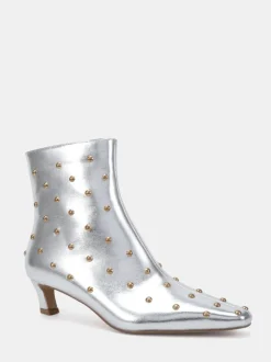 Argent - Novo bottines Kiki cloutées à talon bas