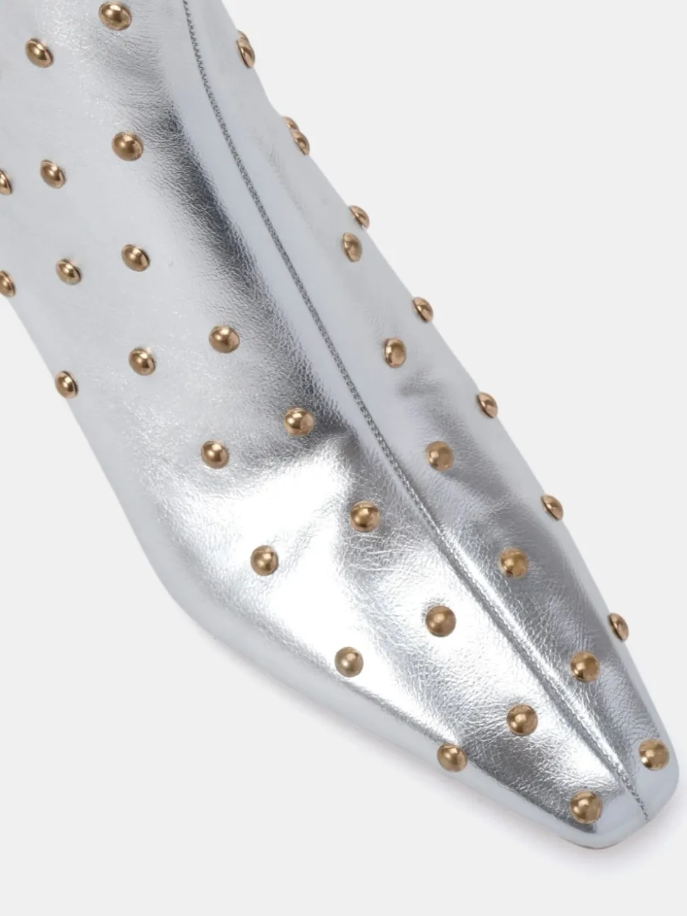 Argent - Novo bottines Kiki cloutées à talon bas