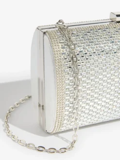 Argent - Pochette Lipsy avec ornements