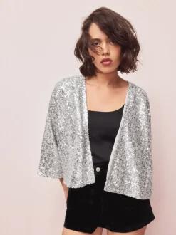 Argent - Veste à sequins