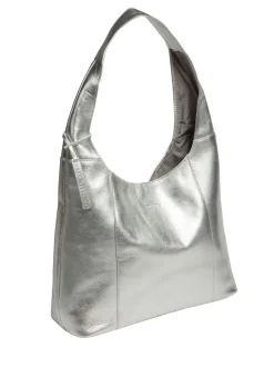 Argenté métallisé - Sac à bandoulière Pure Luxuries London Nina en cuir