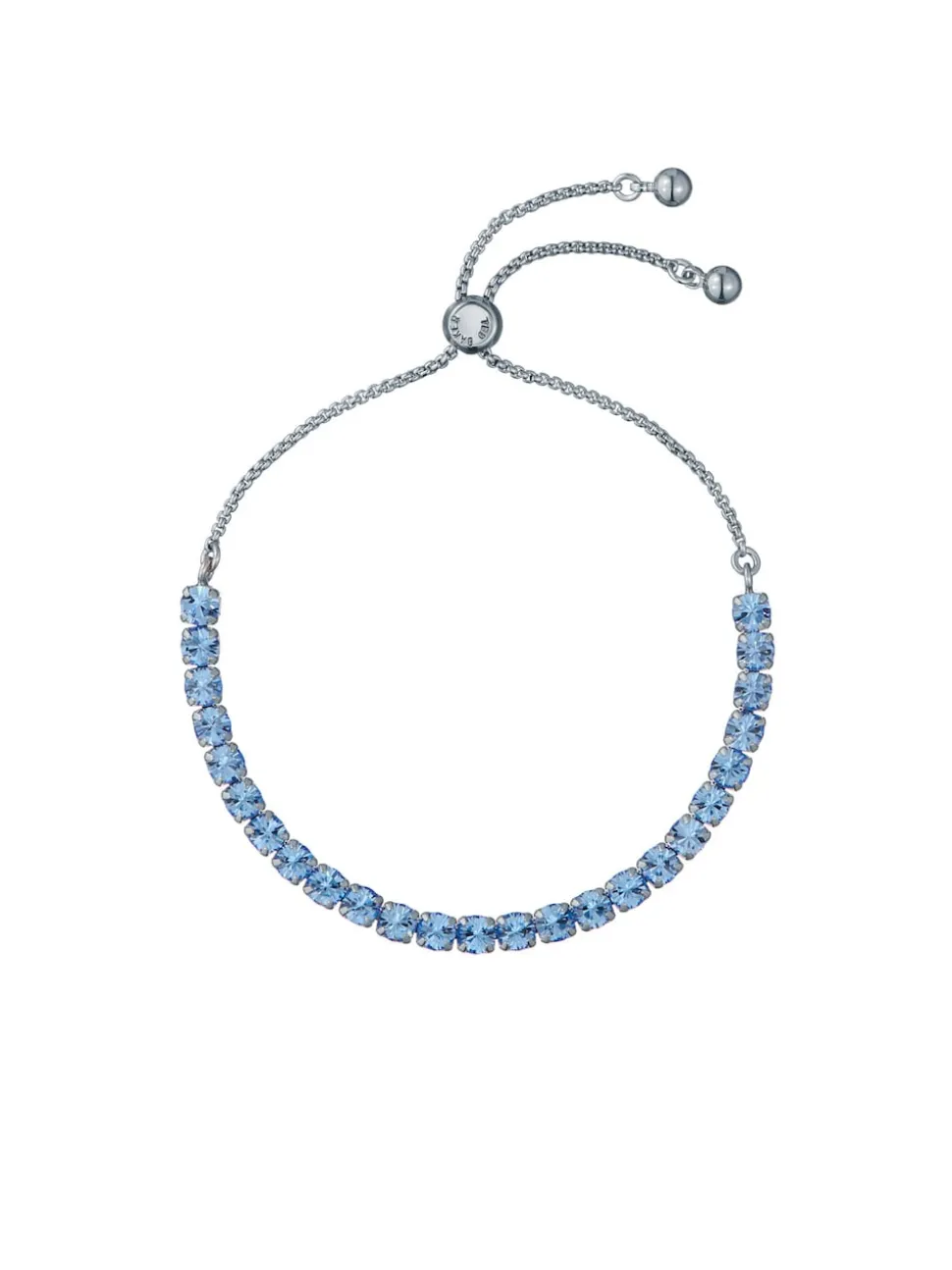 Argent/Bleu - Ted Baker Tone Melrah: Bracelet Curseur Icon Crystal, cristal transparent