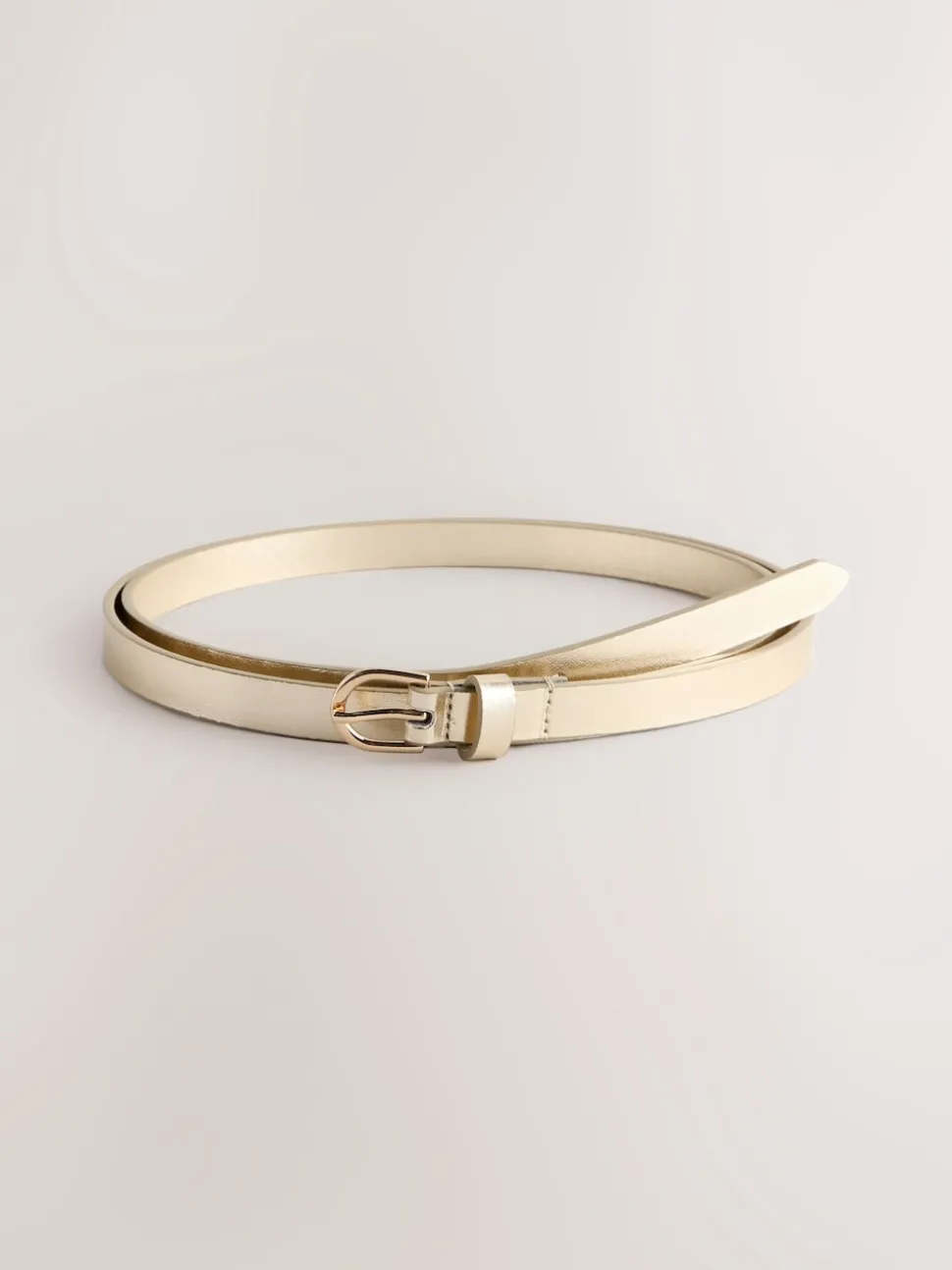 Argenté/doré - Lot de ceintures skinny en PU 2