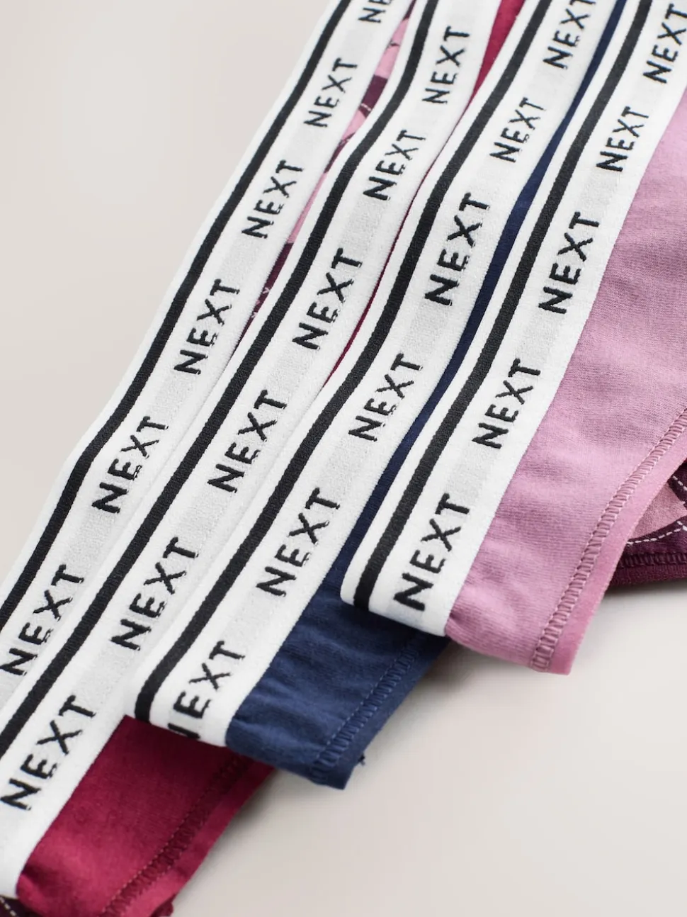 Argyle de marine - Lot de 4 culottes à logo en coton