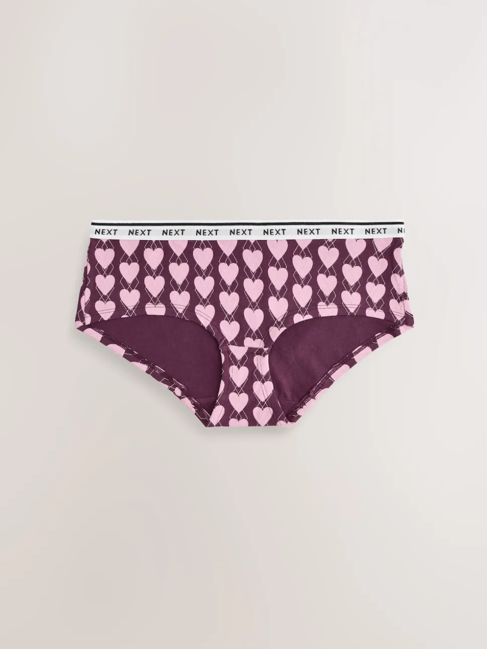 Argyle de marine - Lot de 4 culottes à logo en coton