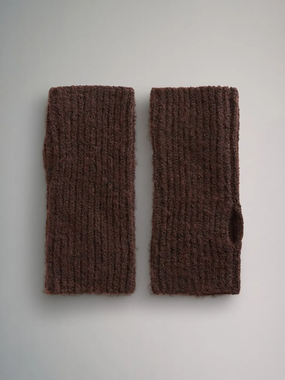 Avoine/MARRON CHOCOLAT/Crème - The Set lot de 3 gants en maille sans doigts