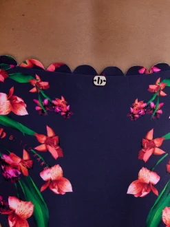 B by Ted Baker Caleçons Fleuris échancrés bleu marine à bords festonnés