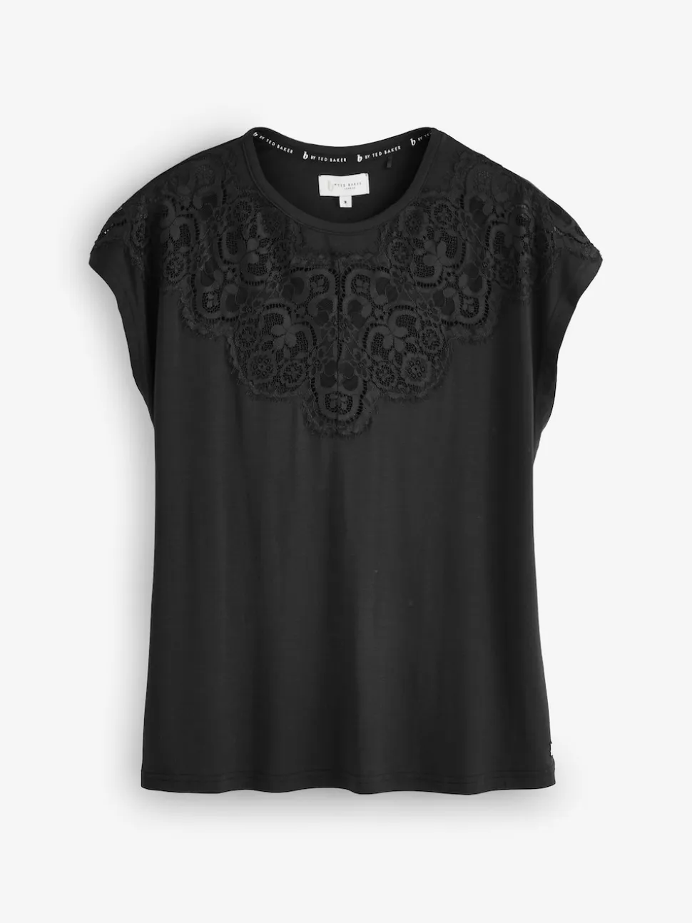 B by Ted Baker Ensemble pyjama noir bordé de dentelle modale