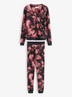 B By Ted Baker Pyjama cache-cœur multicolore gaufré