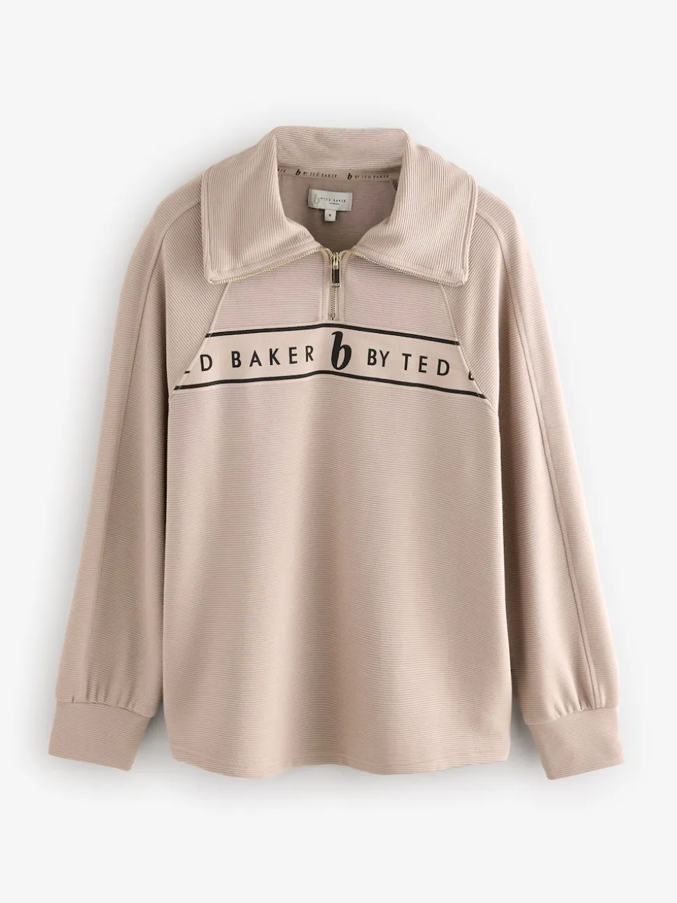 B by Ted Baker Rose côtelé à col zippé