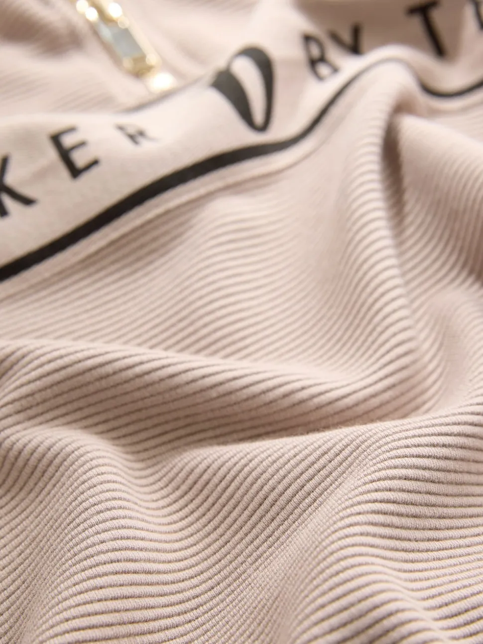 B by Ted Baker Rose côtelé à col zippé