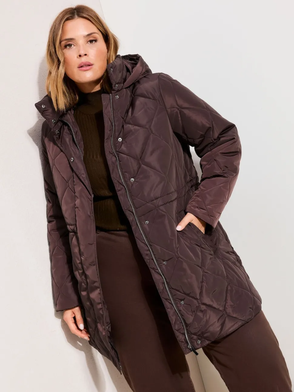 Baies - Manteau matelassé Friends Like These mi-long