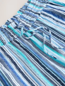 Bande bleue - Pantalon large à enfiler