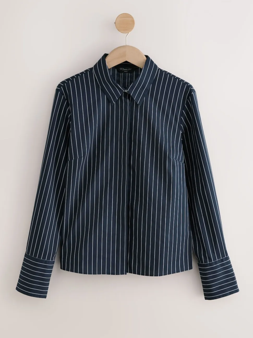 Bande marine - Chemise extensible ajustée Essential à manches longues