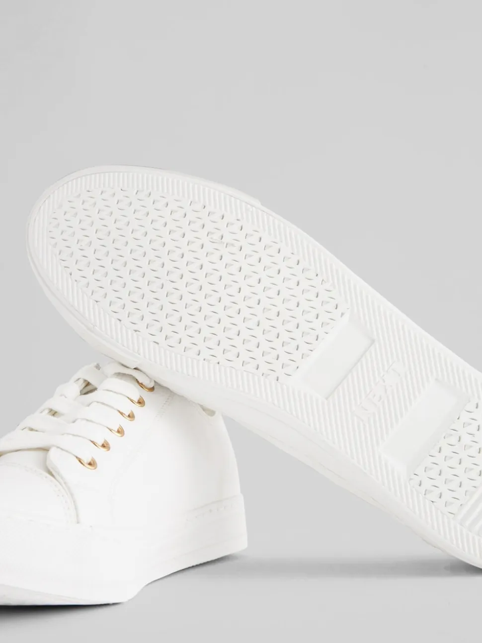Blanc - Baskets de baseball vernies