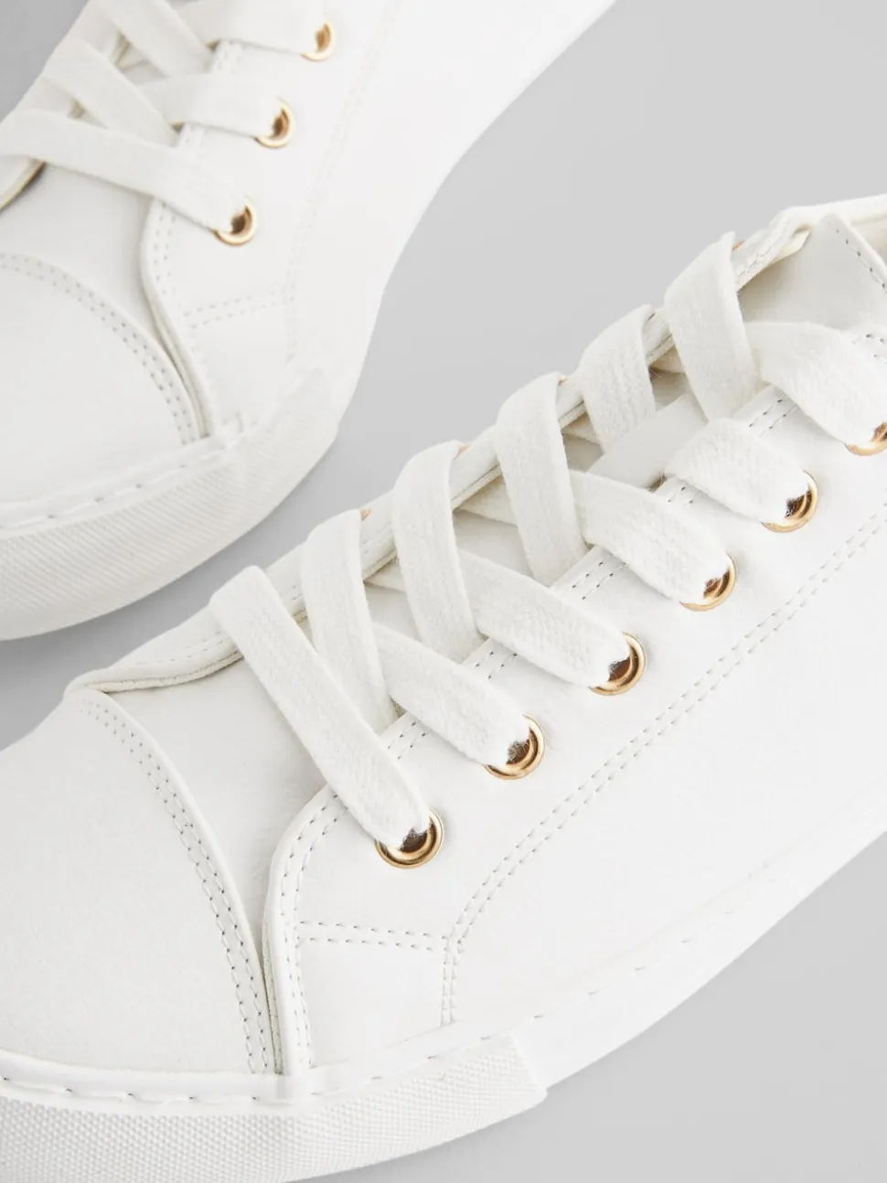 Blanc - Baskets de baseball vernies