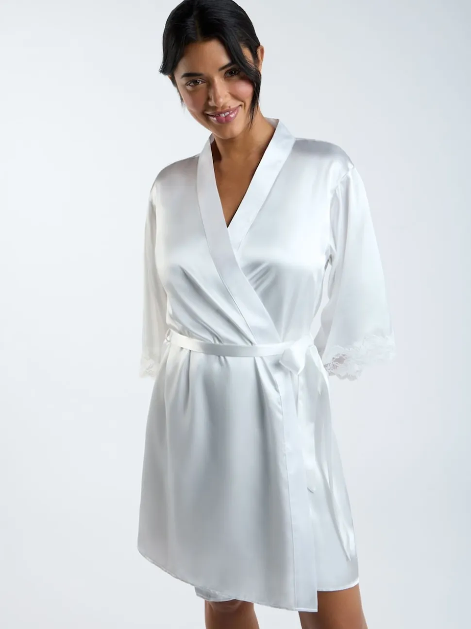 Blanc - Boux Avenue Peignoir Amelia