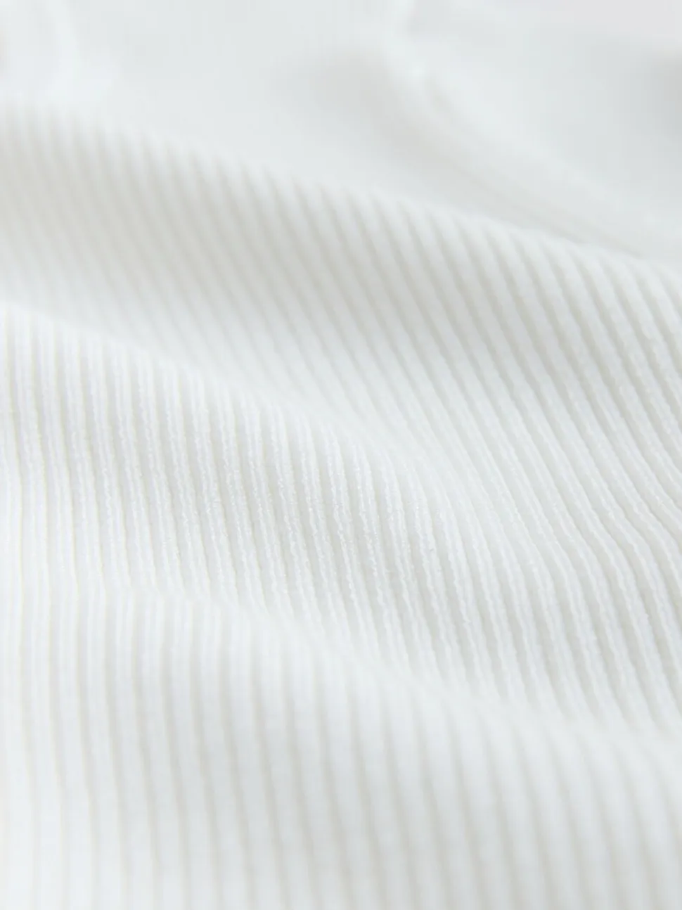 Blanc - Cardigan côtelé en maille à manches volumineuses