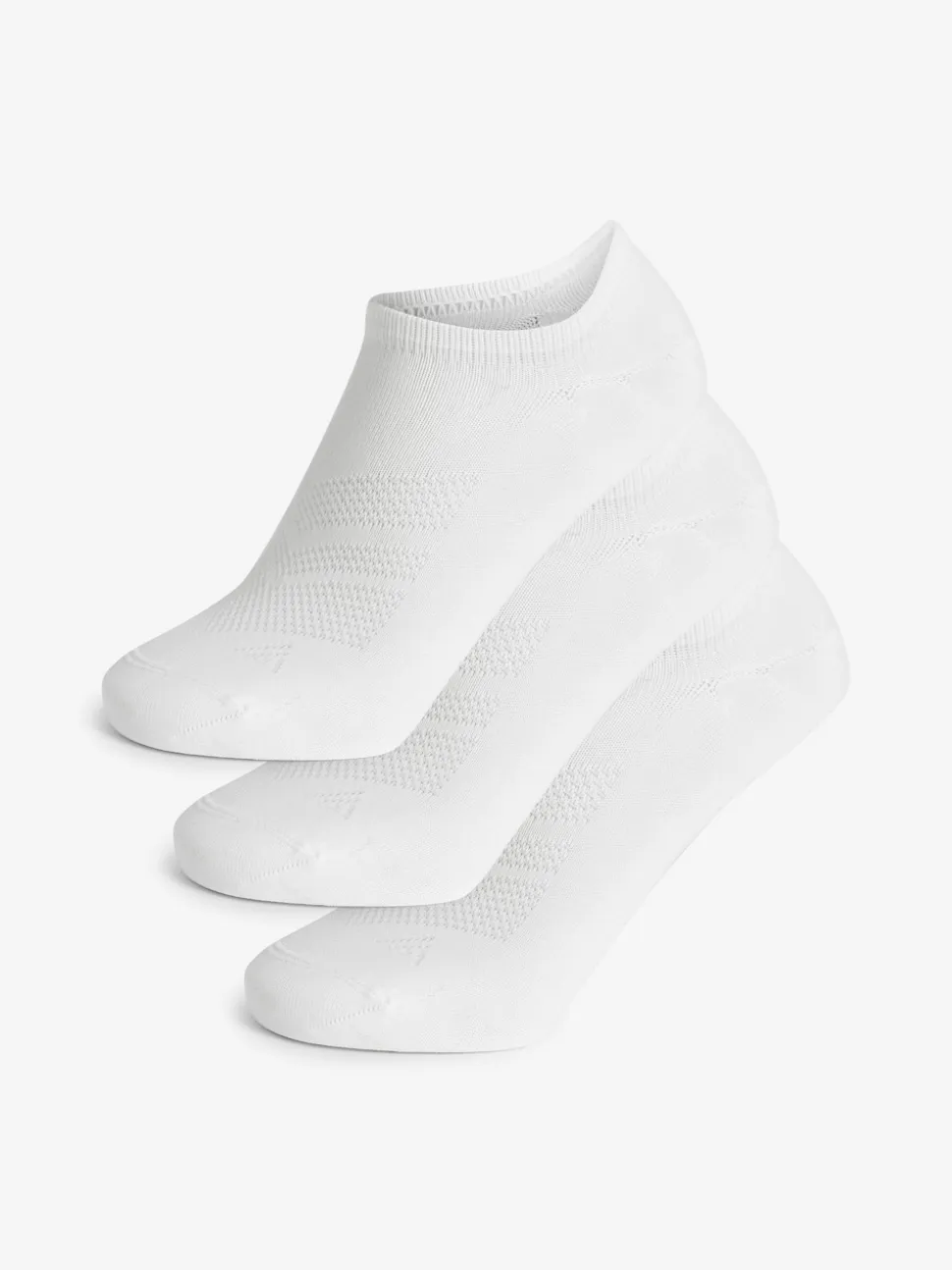 Blanc - Chaussettes de sport basses 3 Pack