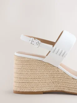 Blanc - Chaussures compensées Craft en cuir haut de gamme