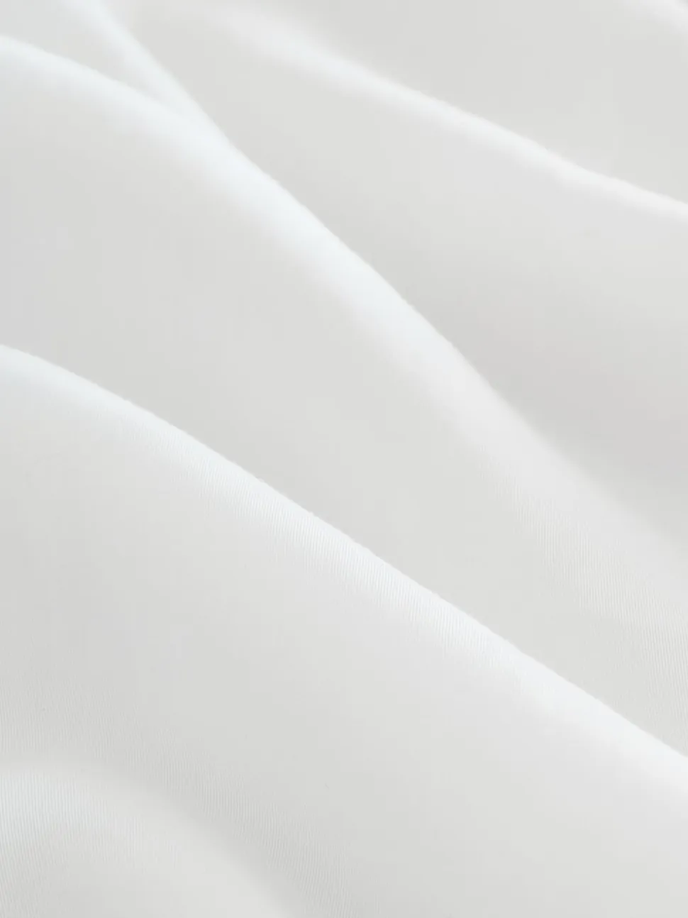 Blanc - Chemise à manches longues à col doux Revere