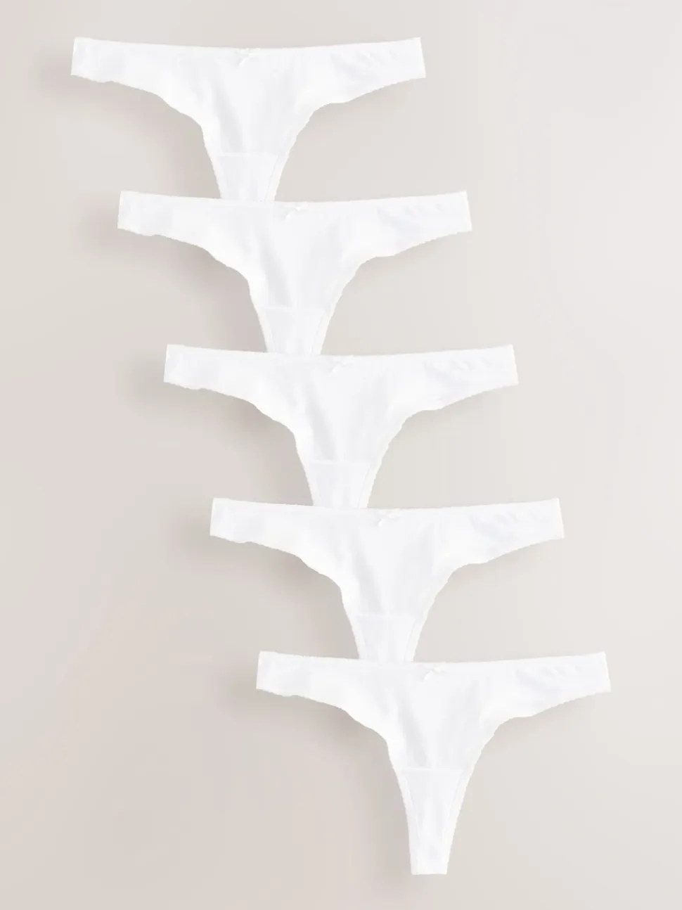Blanc - Culotte en coton riche 5 Pack