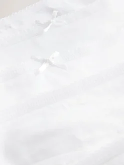 Blanc - Culotte en coton riche 5 Pack