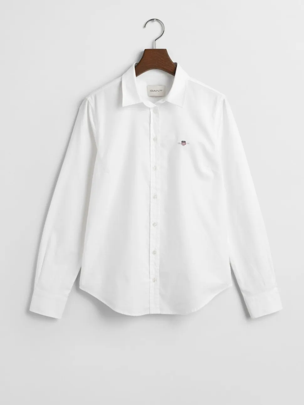 Blanc - Gant Chemise Oxford stretch ajustée