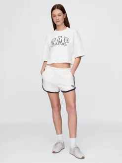 Blanc - Gap Short en molleton à logo dauphin à logo doux