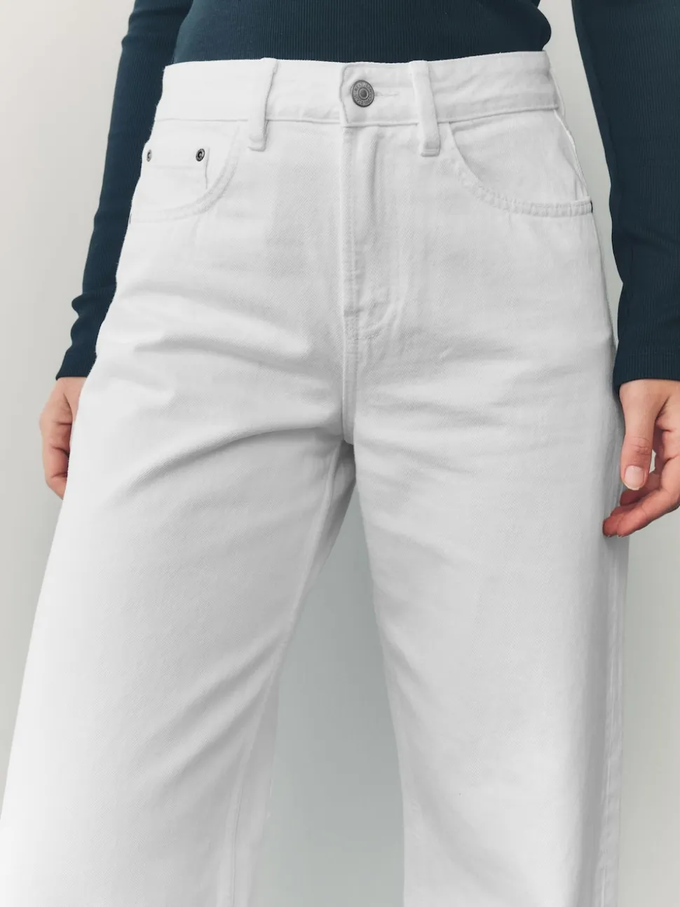 Blanc - Jean large