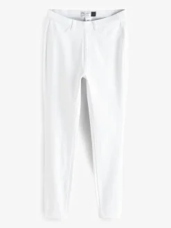 Blanc - Leggings courts en jersey