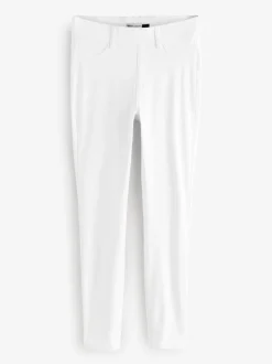 Blanc - Leggings Jersey Denim
