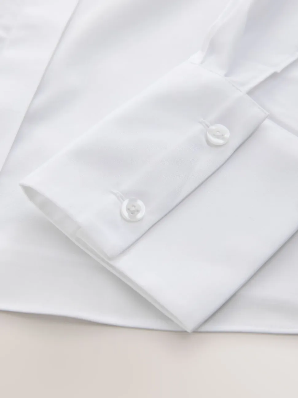 Blanc - Lot de 2 chemises ajustées extensibles indispensables à manches longues