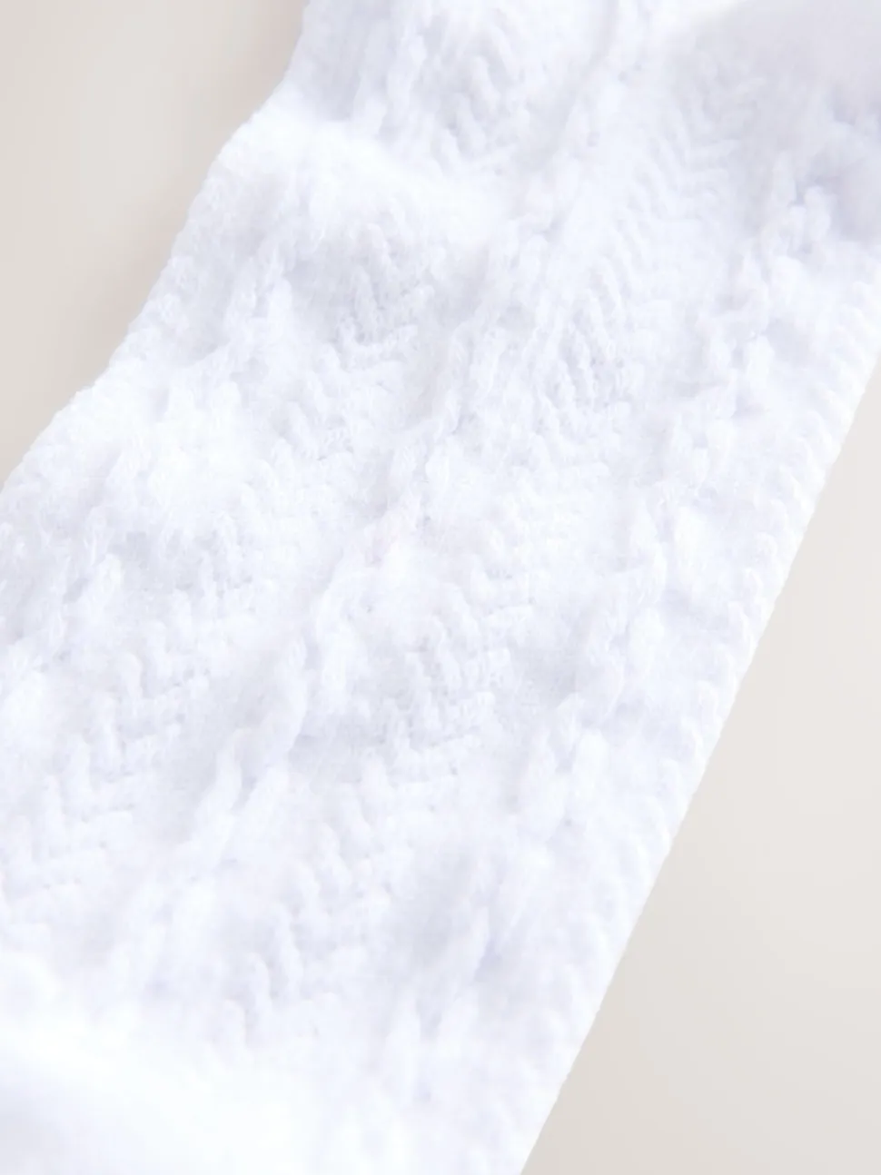 Blanc - Lot de chaussettes de sport en câble 4